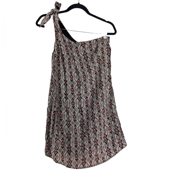 Free People Tribal One-Shoulder Dress Sz S - Picture 1 of 5